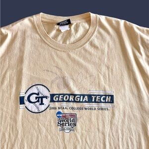 Jansport Vintage Adult 2XL Georgia Tech Yellow Jackets T-Shirt 2006‎ NCAA World